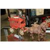 Image 1 : VINTAGE CAST IRON HORSE DRAWN CIRCUS CARRIAGE