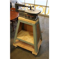 SCROLL SAW ON STAND WITH WHEELS