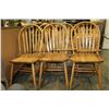 Image 1 : SIX OAK HOOPBACK DINING CHAIRS