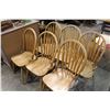 Image 2 : SIX OAK HOOPBACK DINING CHAIRS