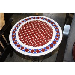 METAL TILE TOP ENDTABLE