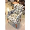 Image 1 : CONTEMPORARY UPHOLSTERED ACCENT CHAIR