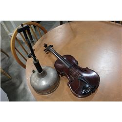 VIOLIN AND VINTAGE LANTERN