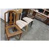 Image 2 : 4 ASSORTED VINTAGE DINING CHAIRS