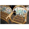 Image 2 : 3 PIECE RATTAN CHAIR SET