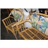 Image 3 : 3 PIECE RATTAN CHAIR SET