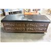 Image 1 : WALNUT LEATHER TOP ROLLING BENCH