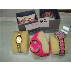 LOT OF PINK WATCHES