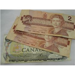 FIVE DOLLAR CANADIAN PAPER CURRENCY