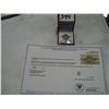 Image 1 : STERLING SILVER GENUINE GREEN AMETHYST AND DIAMOND RING WITH APPRAISEL $900.00