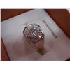 Image 2 : STERLING SILVER CUBIC ZIRCONIA COCKTAIL RING WITH APPRAISEL $300.00