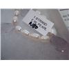 Image 2 : STERLING SILVER GENUINE FRESHWATER PEARL AND AMETHYST BRIOLETTE NECKLACE WITH APPRAISEL $350.00