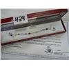 Image 1 : STERLING SILVER GENUINE GEMSTONE TENNIS BRACELET WITH APPRAISEL $1000.00