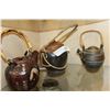 Image 1 : THREE STONEWARE TEAPOTS