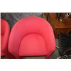 Image 2 : THREE RED KEILHAUER CHAIRS