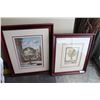 Image 1 : TWO FRAMED PRINTS