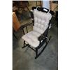 Image 1 : BLACK ROCKER WITH CUSHION