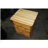 Image 1 : THREE DRAWER NIGHTSTAND
