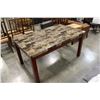 Image 1 : NEW FAUX MARBLE DINING TABLE