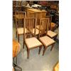 Image 2 : SIX WALNUT DINING CHAIRS