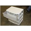 Image 3 : THREE DRAWER PLASTIC ORGANIZER