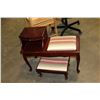 Image 1 : MAHOGANY FINSIH TELEPHONE STAND WITH BENCH
