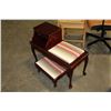 Image 2 : MAHOGANY FINSIH TELEPHONE STAND WITH BENCH