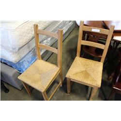 PAIR OF RATTAN CHAIRS