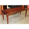 Image 1 : NEW CUSTOM CARVED MAHOGANY DESK DINING TABLE