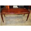 Image 2 : NEW CUSTOM CARVED MAHOGANY DESK DINING TABLE