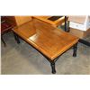Image 2 : METAL BASE OAK COFFEE TABLE