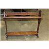 Image 1 : VINTAGE WOOD TROUGH BOOK STAND