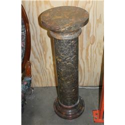 GREY SOLID MARBLE PILLAR 36" HIGH