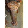 Image 2 : BROWN SOLID MARBLE PILLAR 40" HIGH