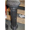 Image 1 : BLACK SOLID MARBLE PILLAR 40" HIGH