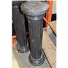 Image 2 : BLACK SOLID MARBLE PILLAR 40" HIGH