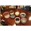 Image 2 : LOT OF GLAZED POTTERY PLANTERS