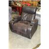 Image 1 : BROWN MICROFIBER RECLINER