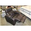 Image 2 : BROWN MICROFIBER RECLINER