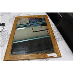 PRESTIGE SOLID WOOD OAK FRAMED WALL MIRROR