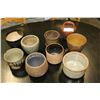 Image 1 : 10 POTTERY PLANT POTS