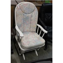 WHITE GLIDER ROCKING CHAIR