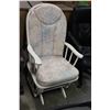 Image 1 : WHITE GLIDER ROCKING CHAIR