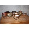 Image 1 : EIGHT DECORATIVE POTTERY PLANT POTS
