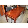 Image 1 : NEW CUSTOM CARVED MAHOGANY DESK DINING TABLE