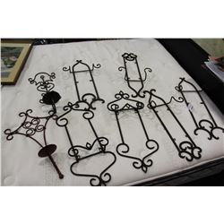 EIGHT IRON WALL RACKS