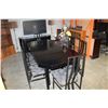 Image 1 : LARGE BLACK DINING TABLE WITH 8 CHAIRS