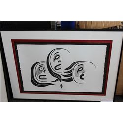 LIMITED EDITION PIED FIRST NATIONS PRINT FACES OF THE METIS