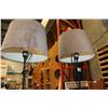 Image 2 : PAIR OF 58 INCH METAL BASE FLOOR LAMPS