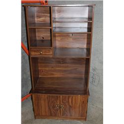 OAK 2 PIECE STORAGE CABINET